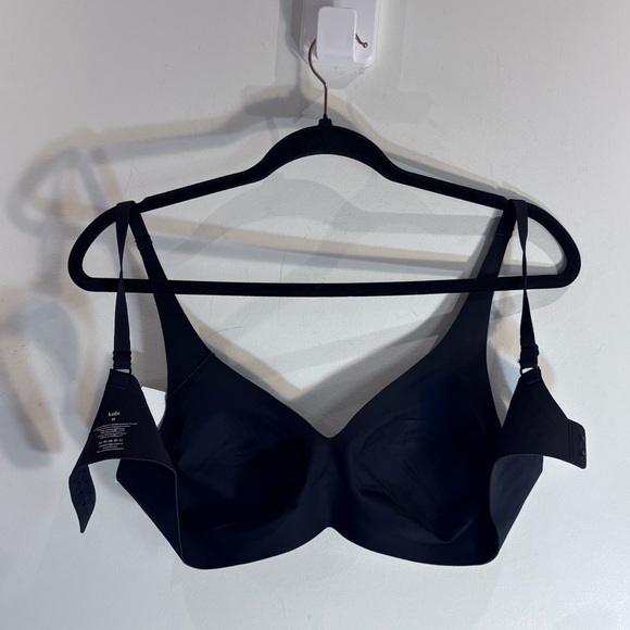 KNIX Sz M Smooth Everyday Bra Removable Pads Adjustable Straps & Back Black NEW - Picture 9 of 9